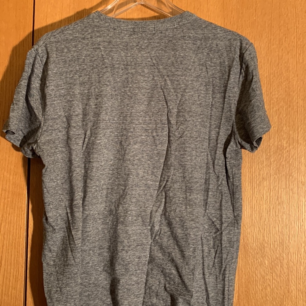 SuperDry MED heathered gray shirt sleeve crew neck t shirt 100% cotton India EUC